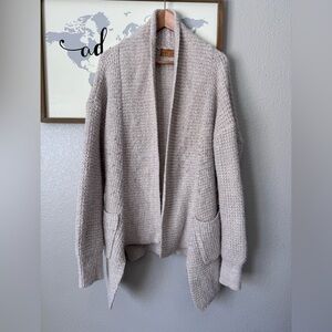 POL oversized knit cardigan S/M oatmeal color